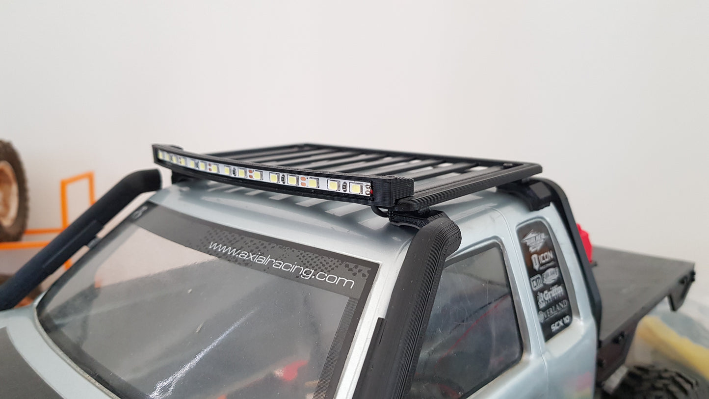 Axial scx10 Honcho - Roof rack + Light bar