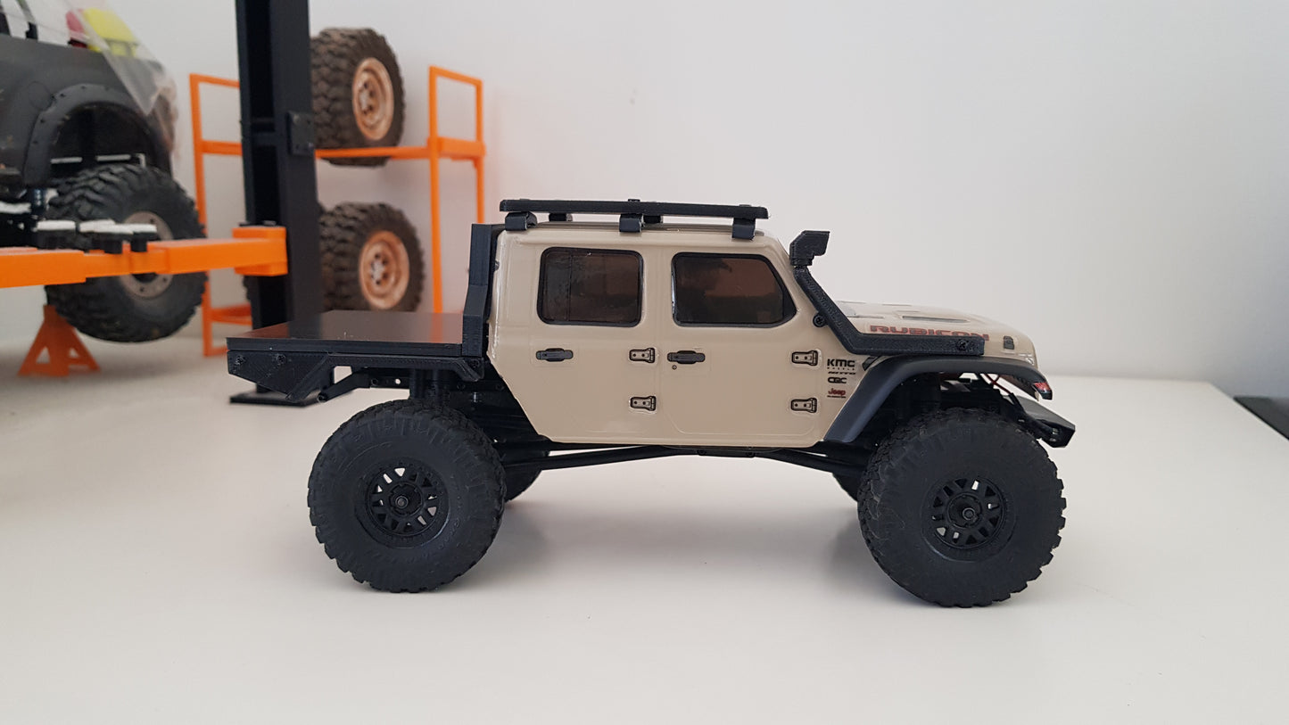 Axial SCX24 Gladiator flatbed roof rack snorkel