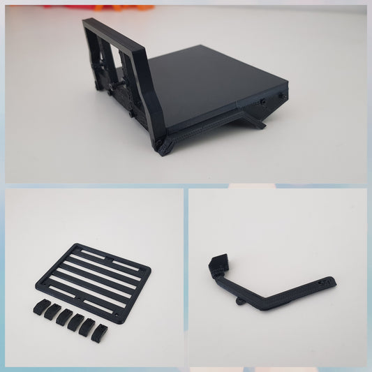 Axial SCX24 Gladiator flatbed roof rack snorkel